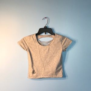 skin tight grey t shirt from romwe